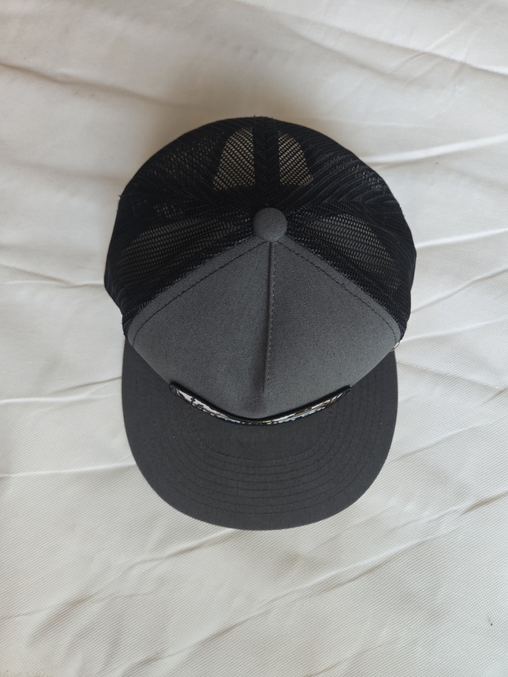 Red Dirt Hat Co. Duck Hunting Patch Trucker Hat Snapback Gray/Black Yupoong